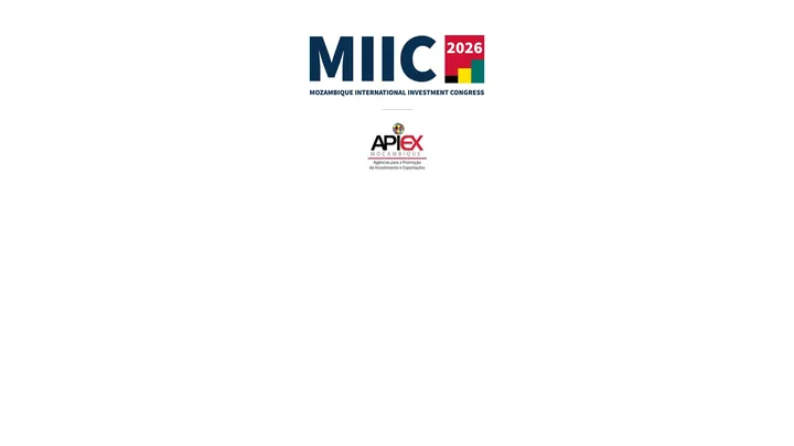 Logótipos da APIEX Moçambique e do MIIC 2026, Mozambique International Investment Congress